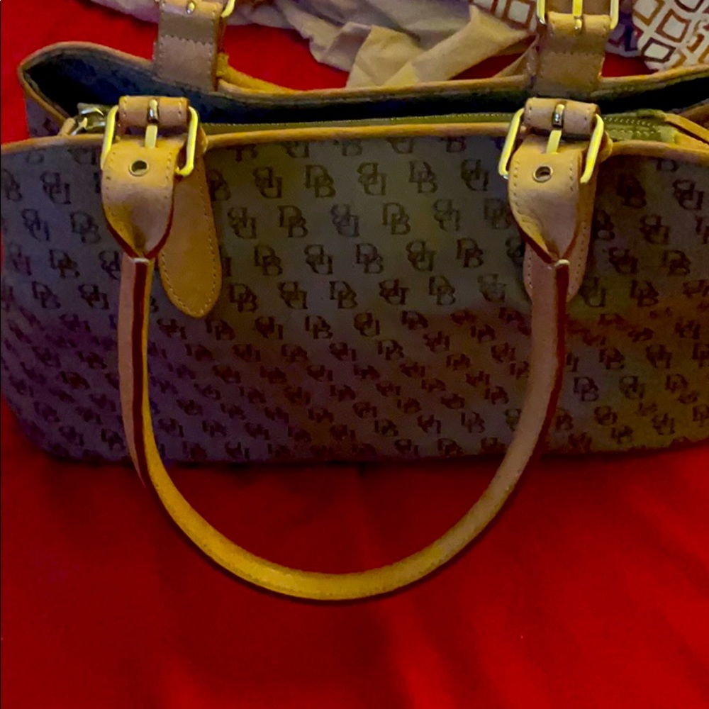 Dooney and Bourke beige satchel
